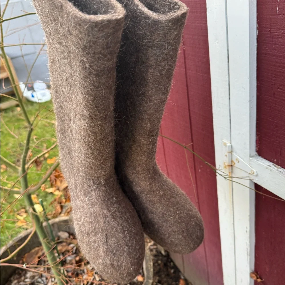 Russian Valenki Thick Felted Wool Boots